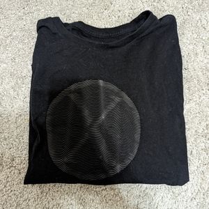 Men's Black Cotton T-Shirt, Express, L